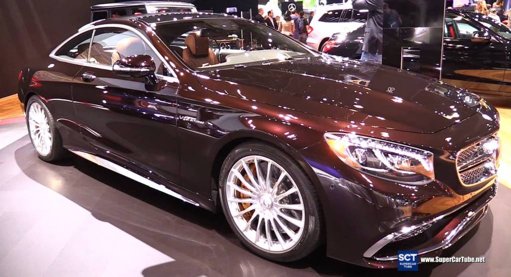 Amazing Shining Black Mercedes Benz AMG S Car In Auto Expo